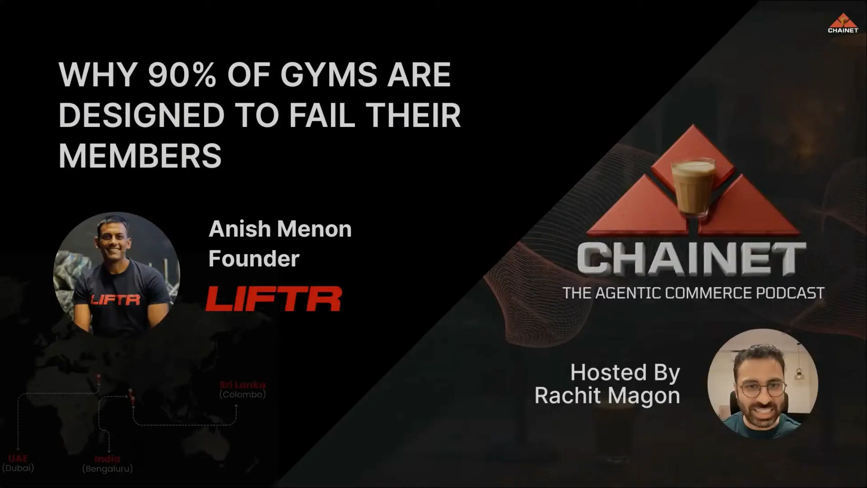 Anish Menon: Software Engineer to 8 Gym Locations Across 3 Countries with LIFTR | ChaiNet